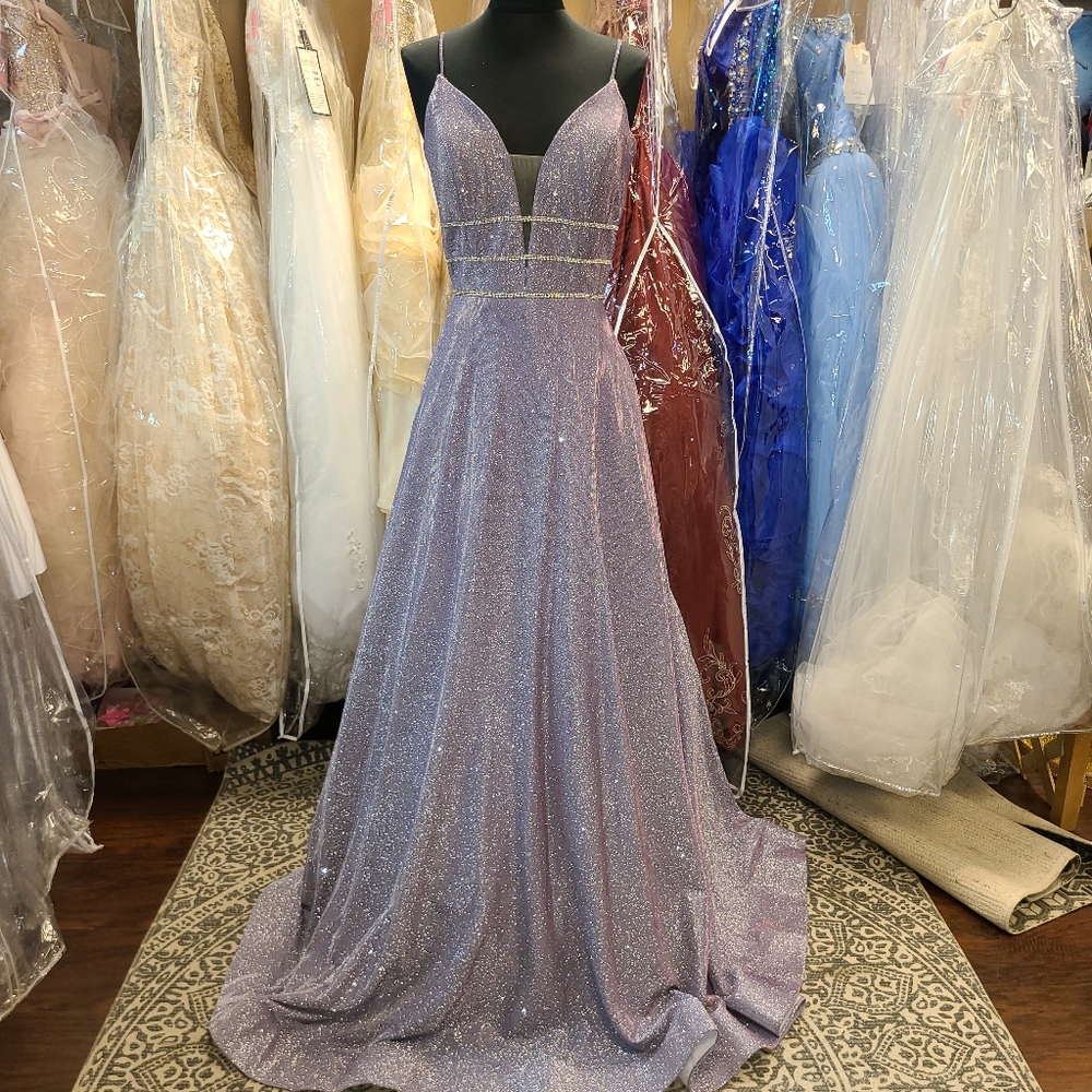 Shimmer Purple Lilac Gown